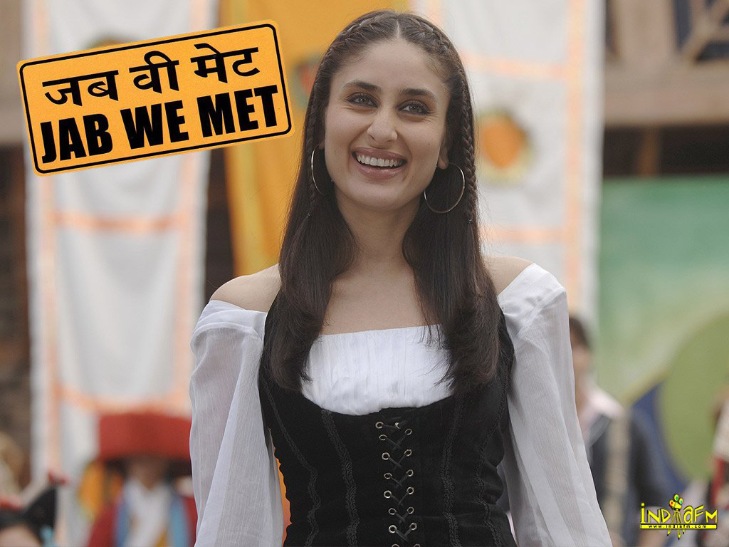 Kareena Kapoor as as she plays an iconic character of Geet in Jab We Met.